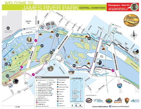 James River Park Trail Map - Gwenni Virginia