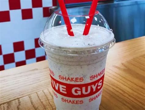 Five Guys Milkshake Menu With Prices