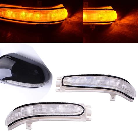 Capqx Pcs Outside Rearview Mirror Led Turn Signal Light Lamp Sea