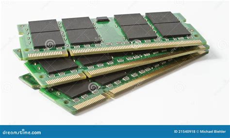 Three so-dimm Module for Use in Notebooks Stock Photo - Image of gold ...