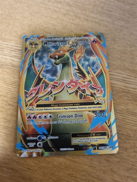 Pokemon Card M Charizard EX 101 108 Full Art XY Evolutions MP Values