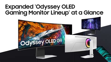 [infographic] Expanded ‘odyssey Oled Gaming Monitor Lineup’ At A Glance Samsung Global Newsroom