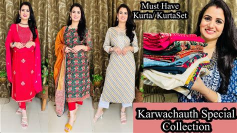 Summer Special Festive Wear Kurta Set Haul👗karwachauth Special Outfits👗