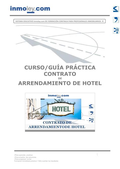 Gu A Pr Ctica Inmoley Del Contrato De Arrendamiento De Hotel