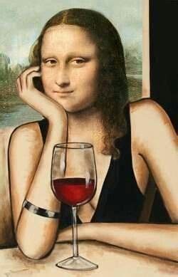 Do You Like To Drink Wine Patria Winery Wine Art Mona Lisa Art Parody