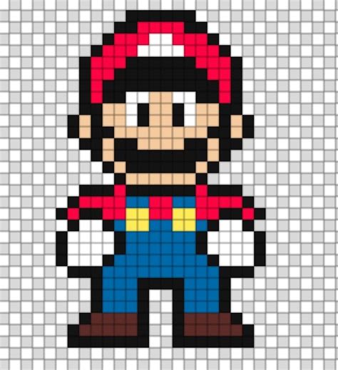 Mario Bros Pixel Pixel Art Pattern Pixel Art Grid Pixel Art