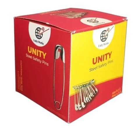 Silver Unity Steel Safety Pin Size 4 3 Inch At Rs 140box In Patan