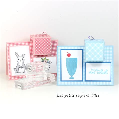 Une carte avec sa petite boite en vidéo Les petits papiers d Ilse