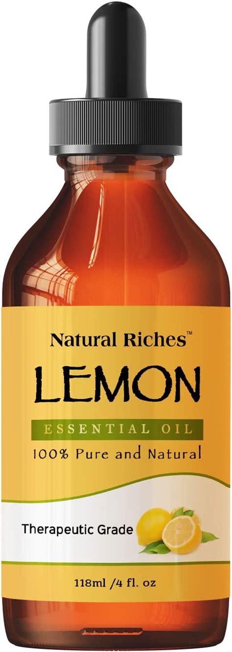 Natural Riches Aceite esencial de limón grado terapéutico 100 puro y