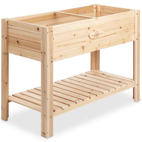 Boldly Growing Cedar Raised Planter Box with Legs – Elevated Wood