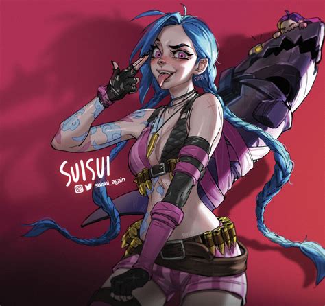 Jinx Fanart Suisui Lol League Of Legends League Of Legends Characters Lol Champions