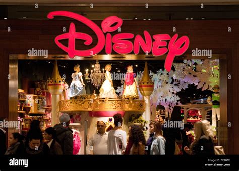 People Shopping At The Disney Store Westfield Shopping Centre