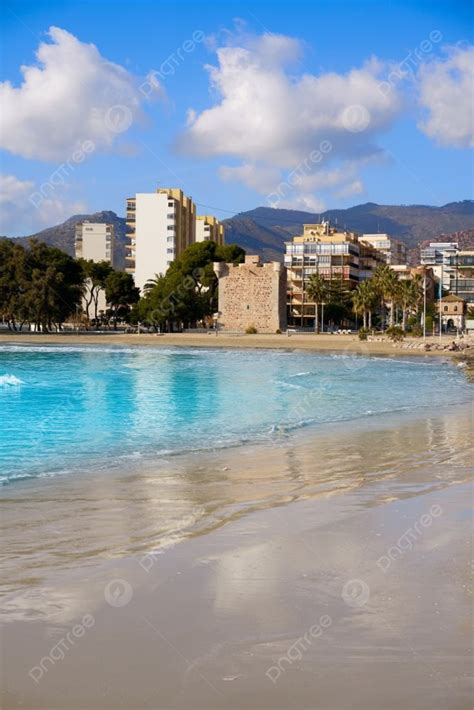 Benicassim Torre Sant Vicent Playa Beach In Castellon Of Spain Also