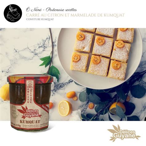 Boutique Délices de Guyane Recettes Dessert Carré au citron et