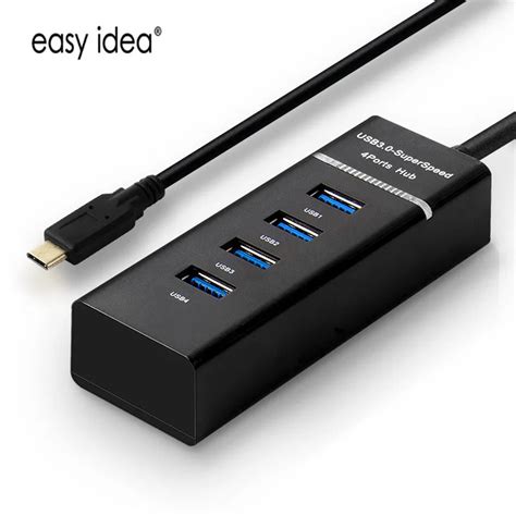 EASYIDEA USB Type C Hub 3 0 Micro USB C Hub Super Speed 4 Ports USB