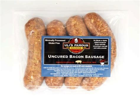 Ulis Famous Uncured Bacon Sausage Ulis Famous Sausage