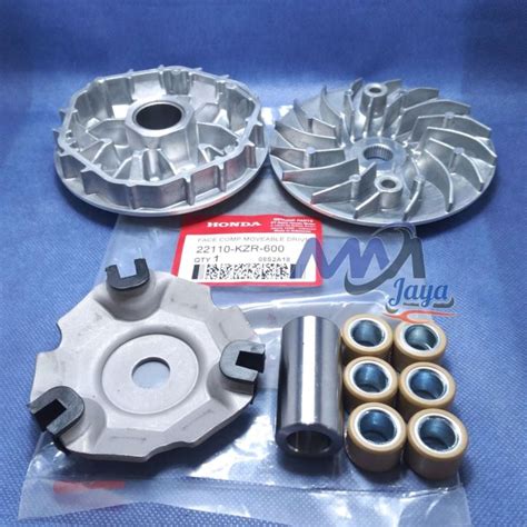 PAKET CVT KIPAS LAWAN PULLY DEPAN RUMAH ROLLER ASSY VARIO 125 150 FI