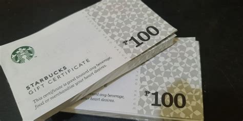 starbucks gc  vouchers store credits  carousell
