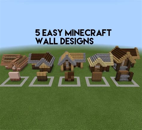 5 Easy Minecraft Wall Designs