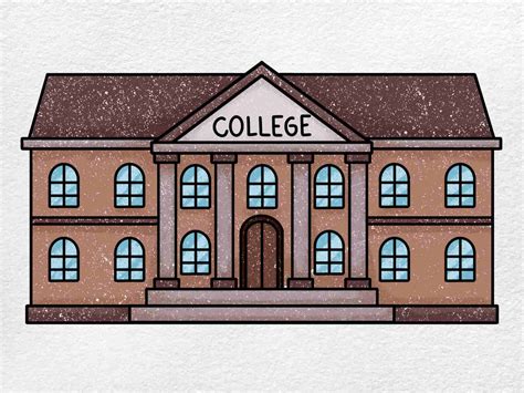 How To Draw A College Helloartsy