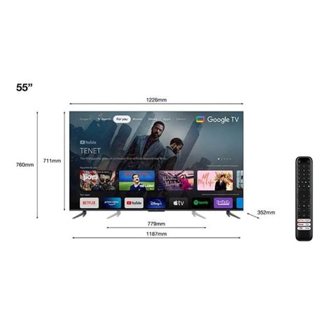 Tv Qled Uhd K Tcl C A Google Tv Electro D P T