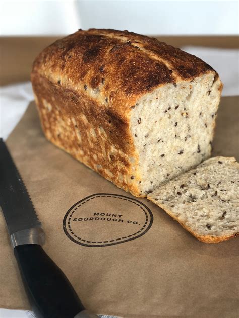 The Flax And Sunflower Seed Sourdough Loaf Mount Sourdough Co