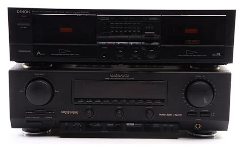 Denon Drw 650 Double Cassette Deck With Magnavox Mx931p Receiver Ebth