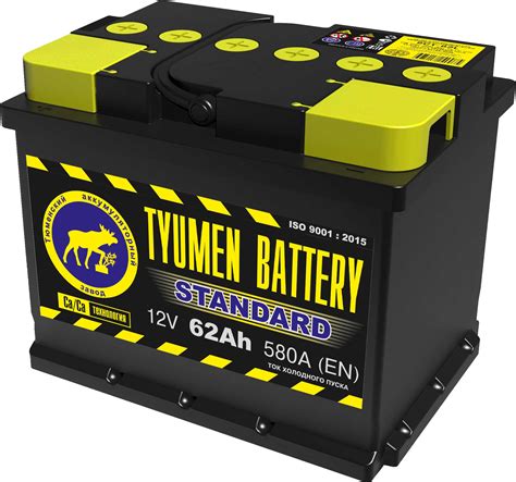 Тюменский аккумулятор TYUMEN BATTERY STANDARD 6СТ-62L 62 Ah купить в ...