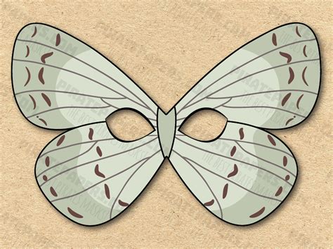 Butterfly Mask Printable Summer Azure Paper Diy For Kids And Adults