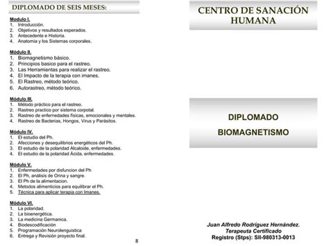 Diplomado Biomagnetismo Curaci N Con Imanes Pdf