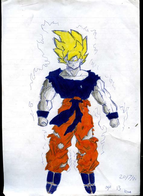 Goku Colour By Fran Ceco123 On Deviantart