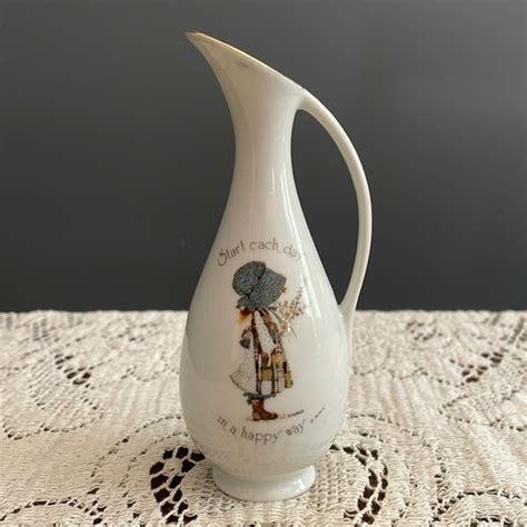 Holly Hobbie Accents Vintage 973 Holly Hobbie Porcelain Pitcher