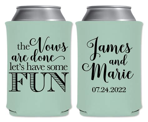 20+ Cute Wedding Koozie Ideas