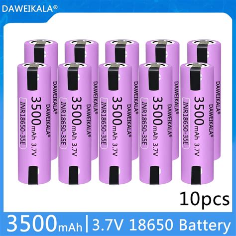 10 stück 100 DAWEIKALA 35E 18650 3500mAh 20A entladung INR18650 35E 3