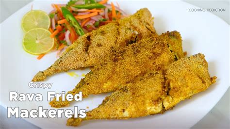 Crispy Rava Fried Mackerels Recipe How To Make Mackerel Fish Fry