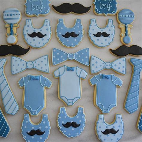 2 Dozen Decorated Sugar Cookies Baby Shower For A Baby Boy Baby