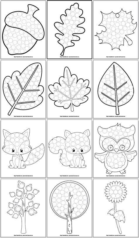 Fall Do A Dot Printables