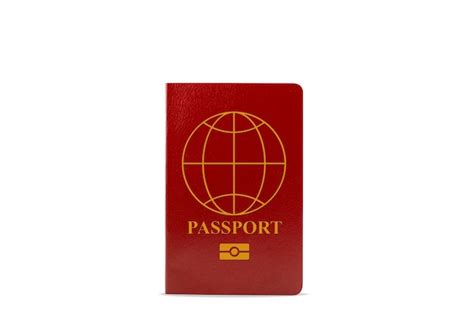 Peque O Pasaporte Rojo Aislado Sobre Fondo Blanco Foto Premium