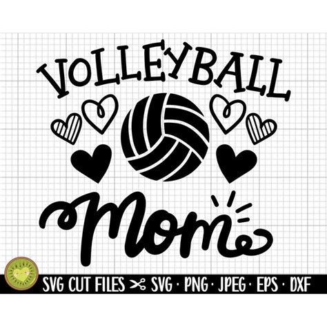 Volleyball Mom Svg Cricut Volleyball Png Volleyball Svg Cut Inspire Uplift