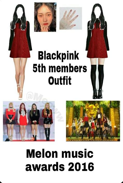 Blackpink 2016 5 member award show outfit | Blackpink 5th member outfits, Blackpink award show ...