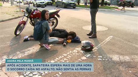 Mulher espera socorro no chão por 1h20 após grave acidente em Franca