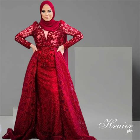 Robe Soir E Rouge Pour Femme Voil E Tunisie D Cembre