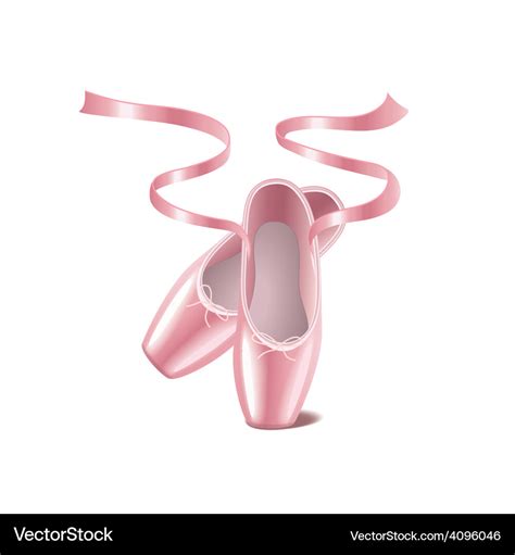 Ballet Shoes Isolated Royalty Free Vector Image