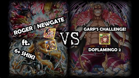 Roger Newgate Ft 6 Shiki Sub Vs Garp S Challenge Doflamingo 2 Optc