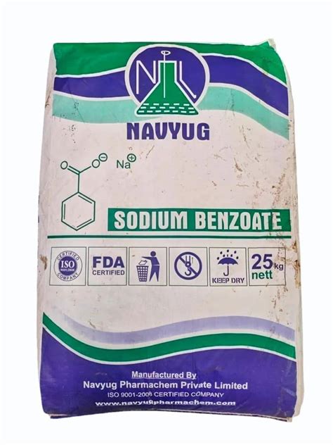 Sodium Benzoate Bag 25 Kg At Rs 110 Kg In New Delhi ID 24408122091