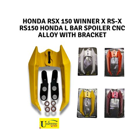 HONDA RSX 150 WINNER X RS X RS150 Honda L BAR SPOILER CNC ALLOY