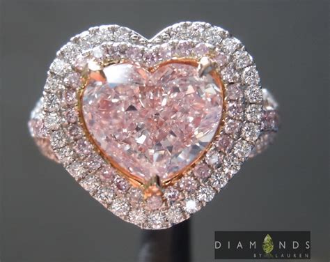 1.55ct Pink Heart Shape Diamond Ring