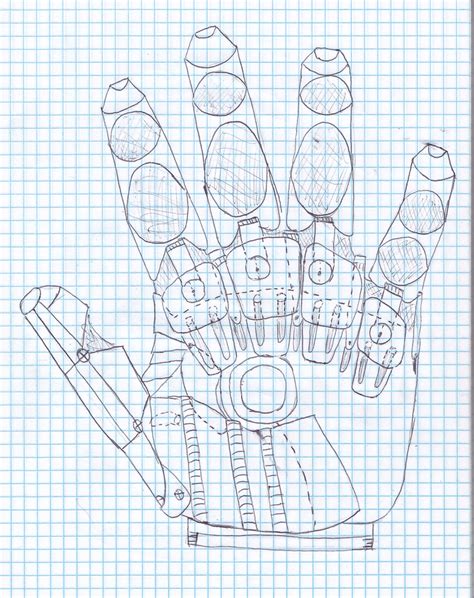 Iron Man Glove Blueprint This Is A Rough Blueprint Of Flickr