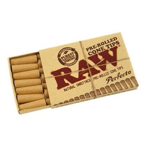 Raw Perfecto Pre Rolled Cone Tips 21pk Greenhut Nz