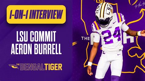 New LSU Commit Aeron Burrell Shares Why He Picked The Tigers Burrell